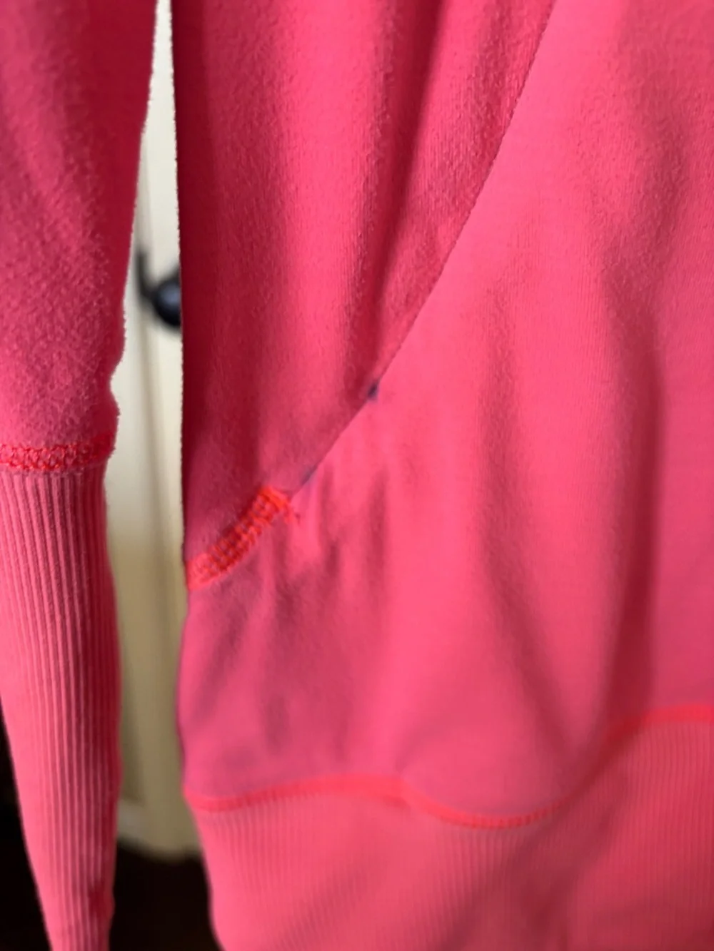 lululemon athletica Pink & Coral Zip-Up Bomber Jacket